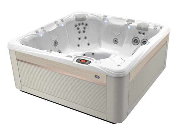 2019 Caldera Paradise Seychelles hot tub, featuring a sleek design and soothing hydrotherapy.